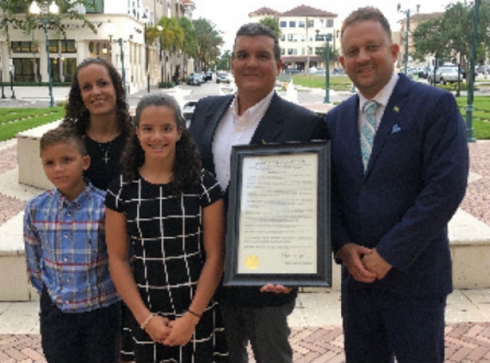 Seaga Receiving Proclamation